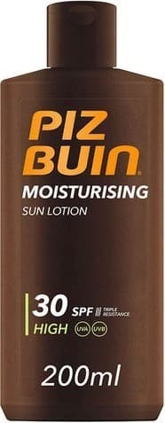 Lotion Solare Idratante PIZ BUIN IN SUN SPF 30, 400 ml - Protezione Solare Alta