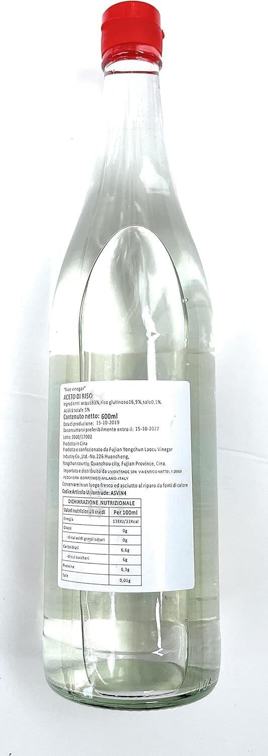 Aceto di Riso Yongchun 600ml - Vinegar Rice Asiatico di Alta Qualità